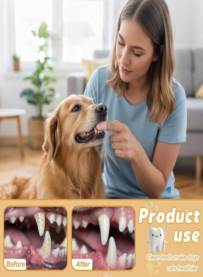 Lineshading 24 Count Silicone Finger Toothbrush for Dogs Cats Soft Bristles Pet Tooth Brushing Kit Gentle Dental Care Kits Teeth Cleaning Supplies Bulk for Large and Small Dogs Cats Puppy - Image 2